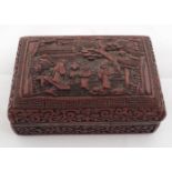 CHINESE QING CINNABAR LACQUERED BOX