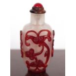 18TH/19TH-CENTURY CHINESE GLASS SNUFF BOTTLE