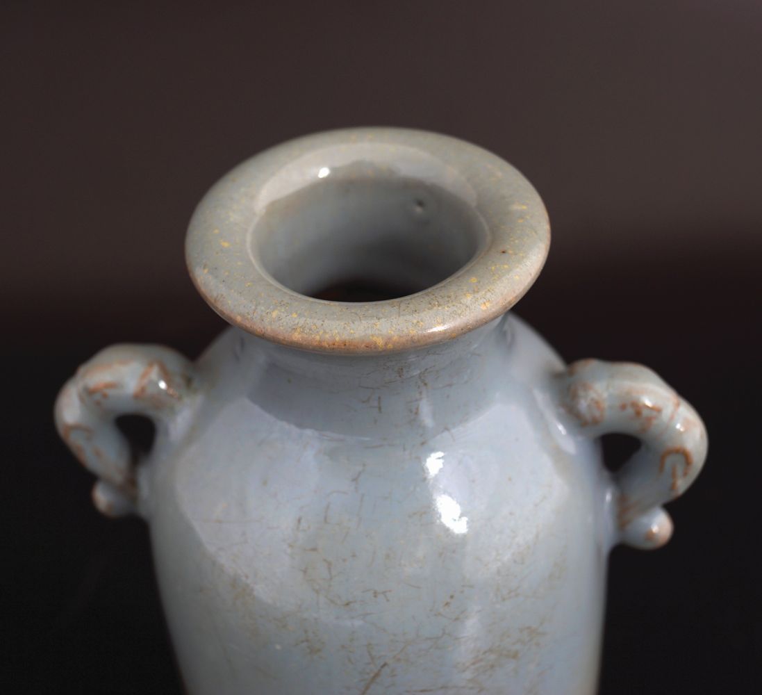 CHINESE CELADON GLAZED ROULEAU VASE - Image 3 of 4