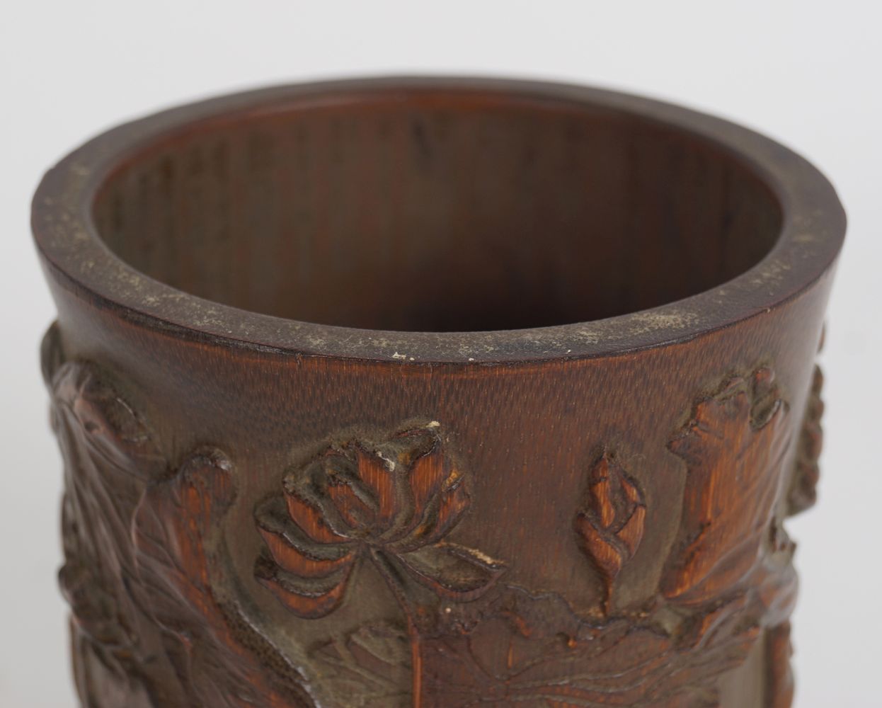 CHINESE QING BAMBOO BRUSH POT - Image 2 of 5