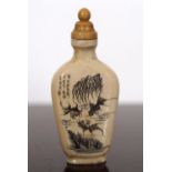 EARLY 20TH-CENTURY CARVED ORGANIC SNUFF BOTTLE