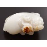 CHINESE QING WHITE JADE FIGURE