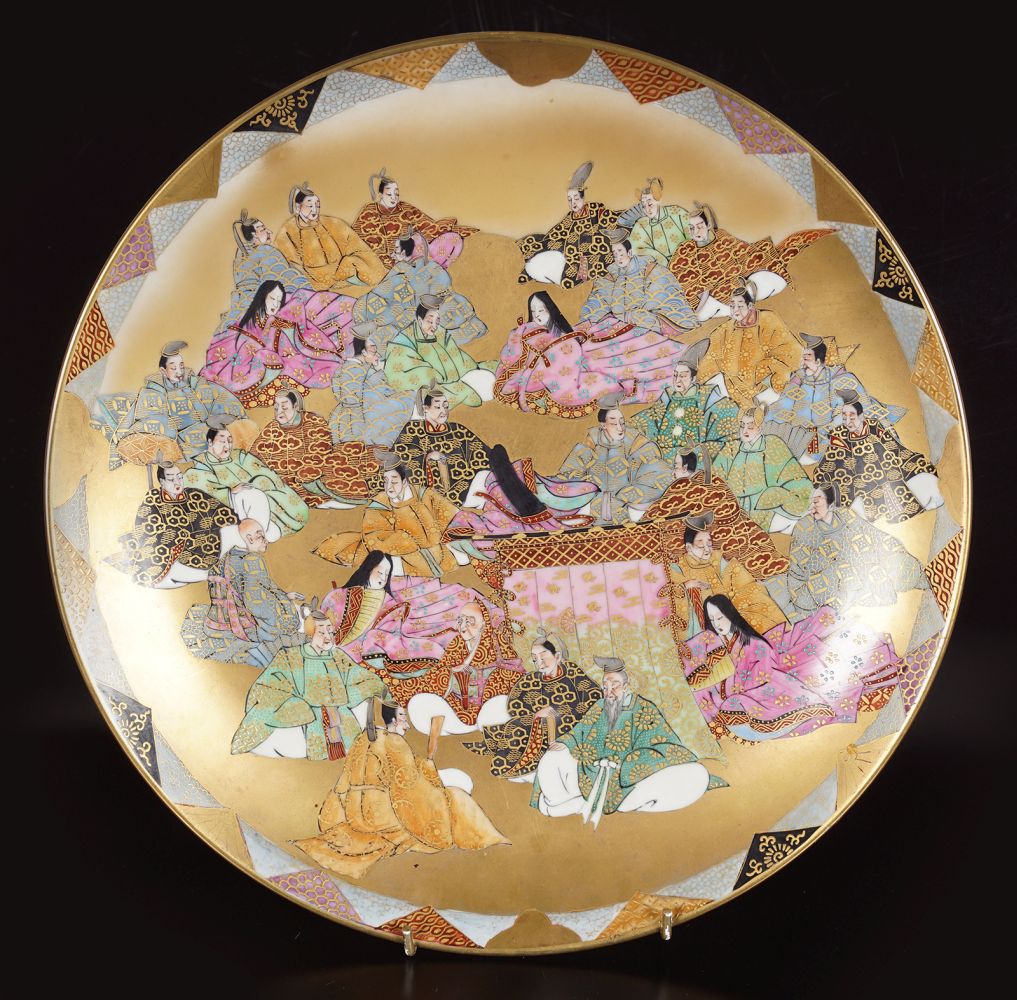 JAPANESE MEIJI CERAMIC PLATE