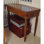 19TH-CENTURY MAHOGANY TEA TABLE