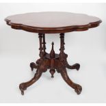 VICTORIAN STYLE WALNUT & INALID TABLE