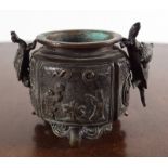 CHINESE QING BRONZE CENSOR