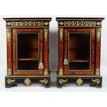 EXCEPTIONAL PAIR 19TH-CENTURY BUHL PIER CABINETS