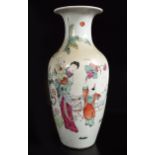 CHINESE QING FAMILLE ROSE VASE