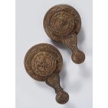 PAIR OF 19TH-CENTURY ORMOLU BELL PULLS