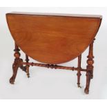 19TH-CENTURY WALNUT YACHT TABLE