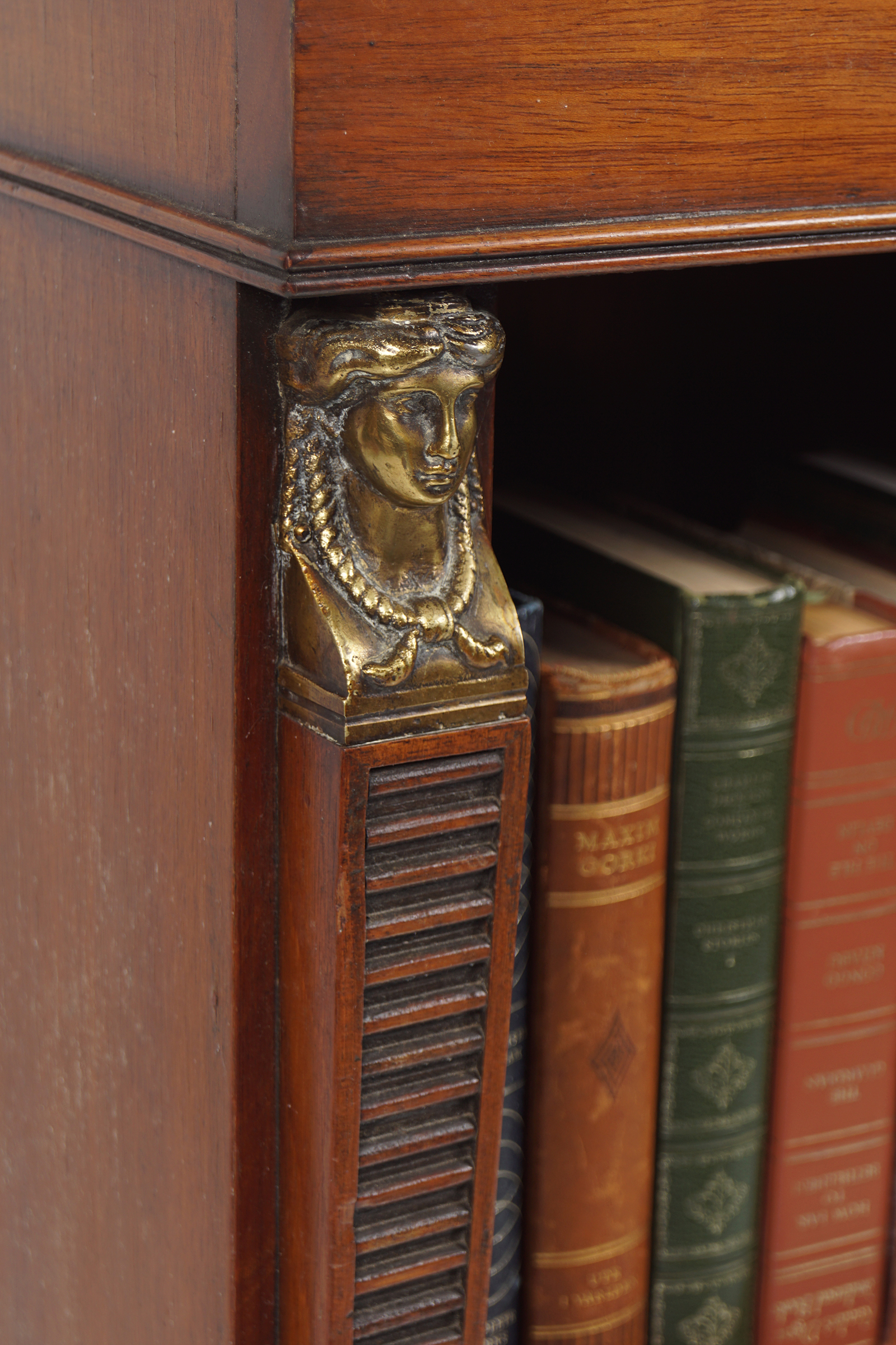 FRENCH EMPIRE STYLE MAHOGANY BOOKSHELF - Image 3 of 3