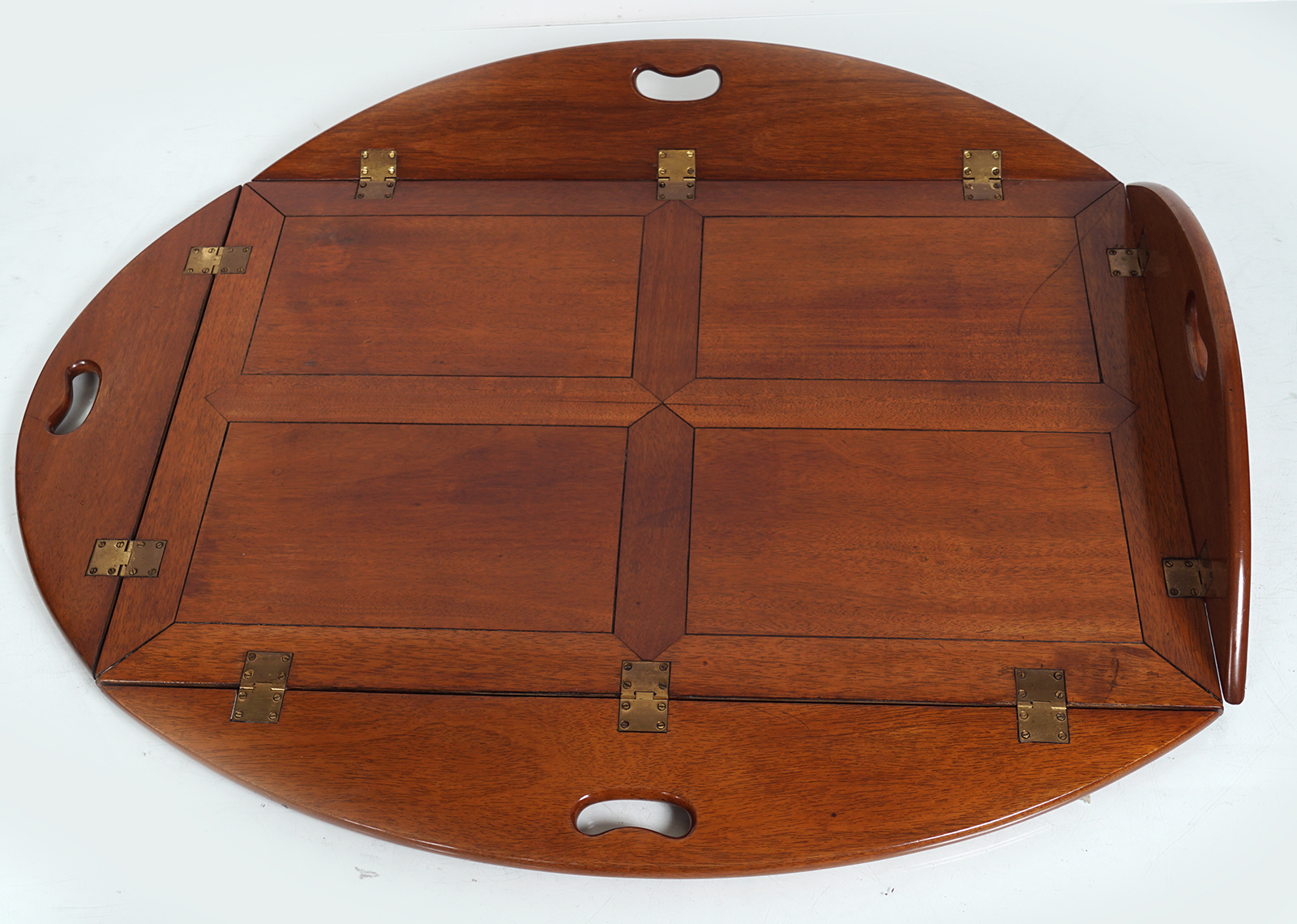 MAHOGANY BUTLER'S TRAY ON STAND - Image 3 of 3