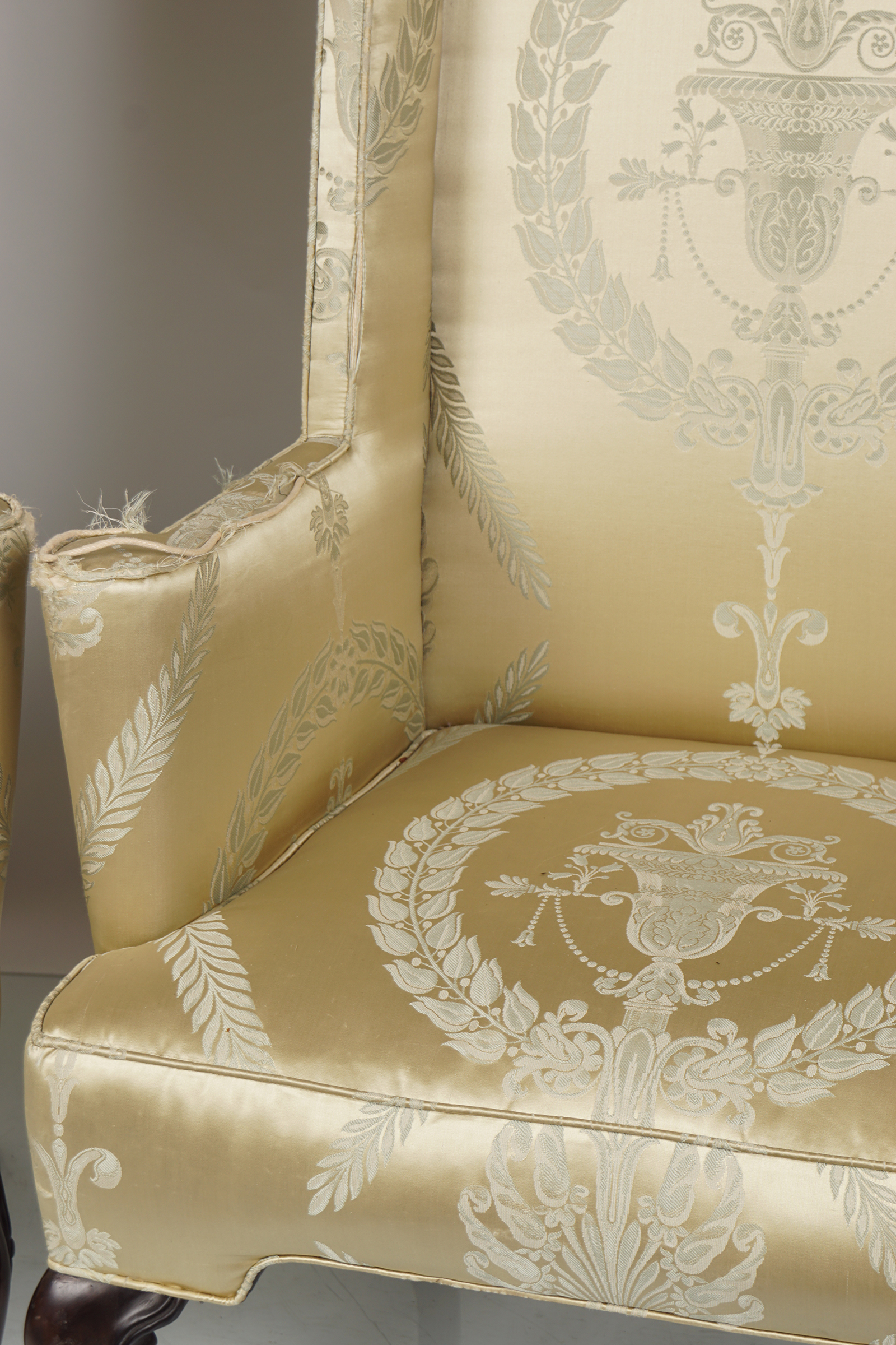 PAIR OF LATE 19TH-CENTURY WING ARMCHAIRS - Image 3 of 3