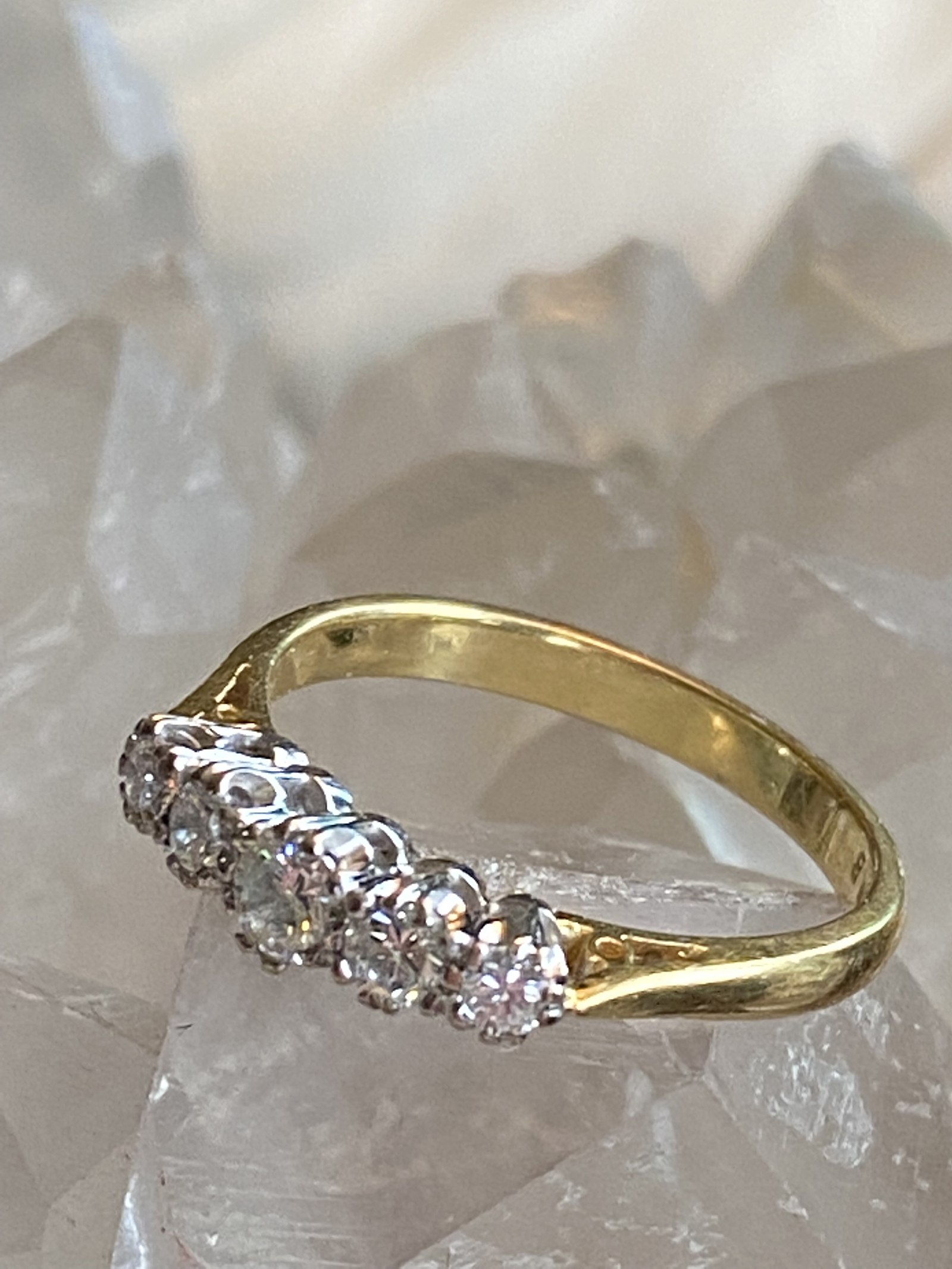 FIVE STONE GRADUATED DIAMOND RING - Image 4 of 4