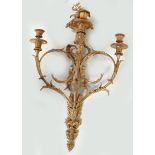 LARGE GILT BRONZE WALL SCONCE