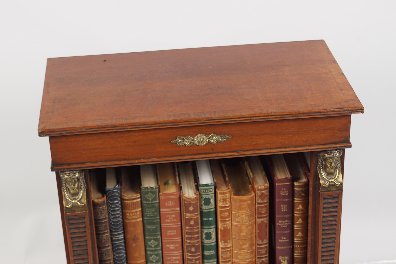 FRENCH EMPIRE STYLE MAHOGANY BOOKSHELF - Image 2 of 3