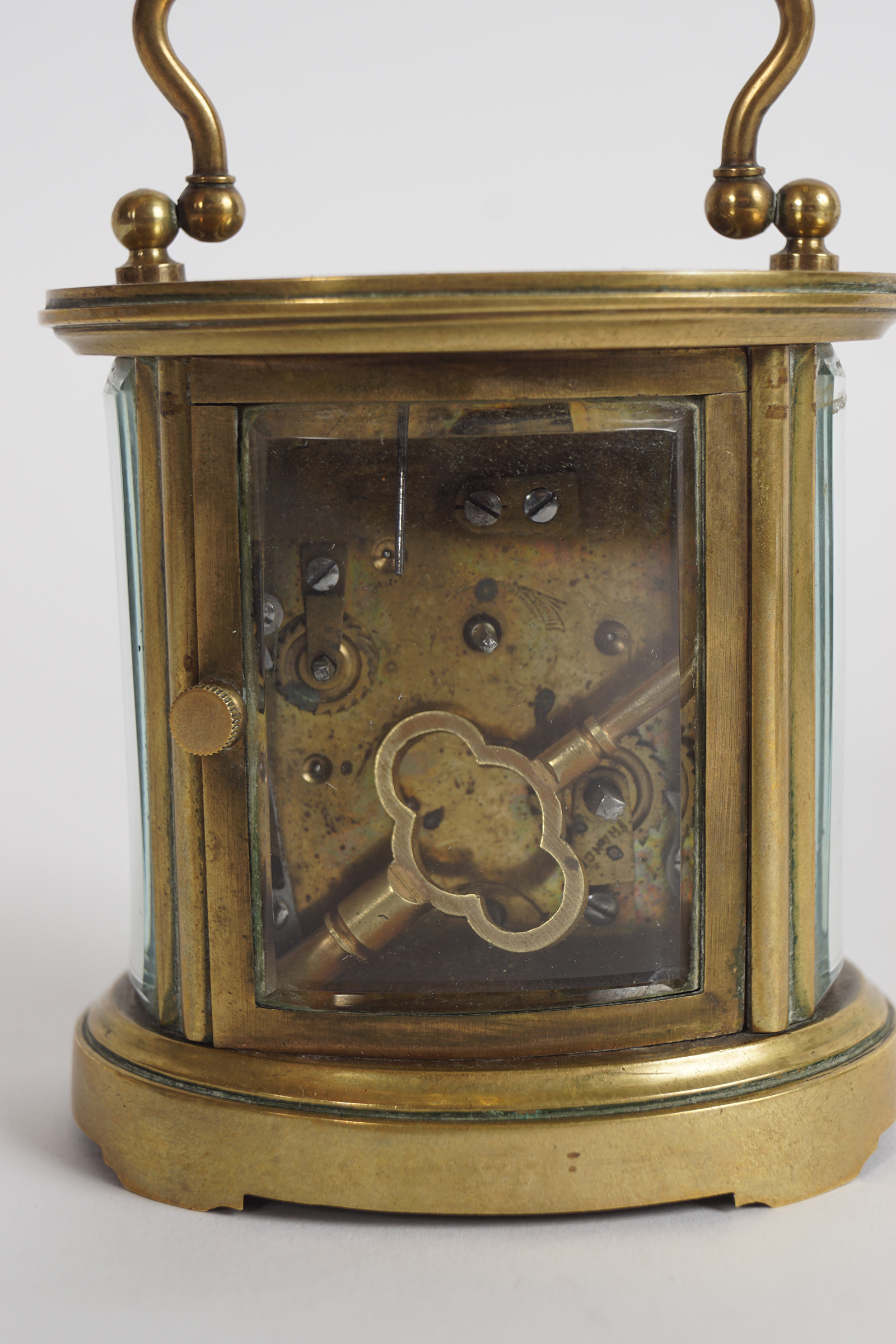 19TH-CENTURY BRASS CARRIAGE CLOCK - Image 4 of 4