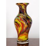 MURANO GLASS COLOURED GLASS VASE