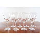 SET OF 8 HEAVY WINE GLASSES