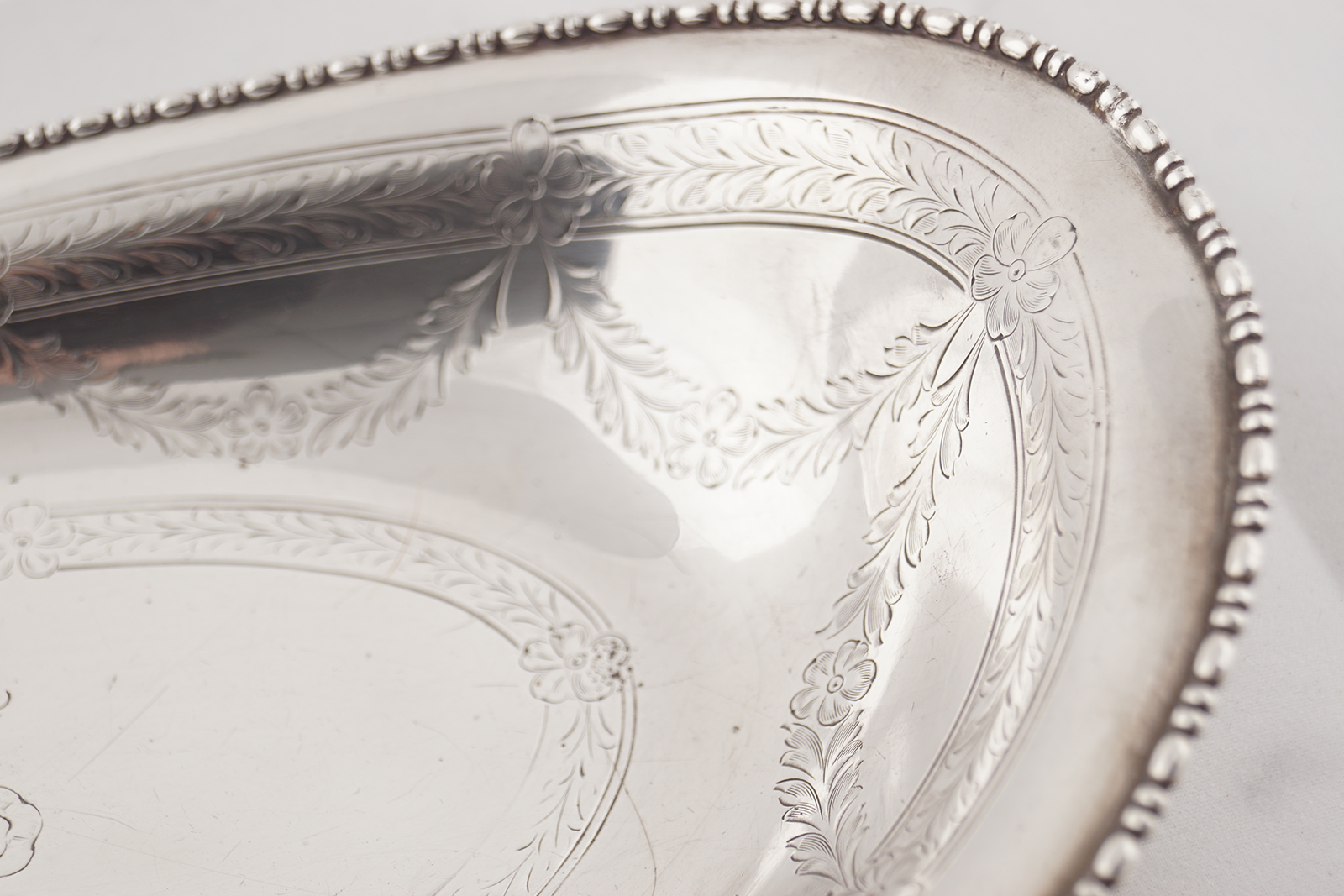 STERLING SILVER SERVING TRAY - Image 3 of 4