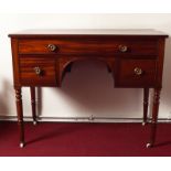 REGENCY MAHOGANY KNEEHOLE DESK