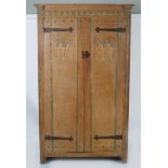 ARTS & CRAFTS OAK WARDROBE