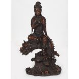 LARGE CHINESE BRONZE SCULPTURE