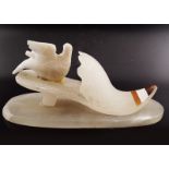 SCULPTED ALABASTER SLIPPER