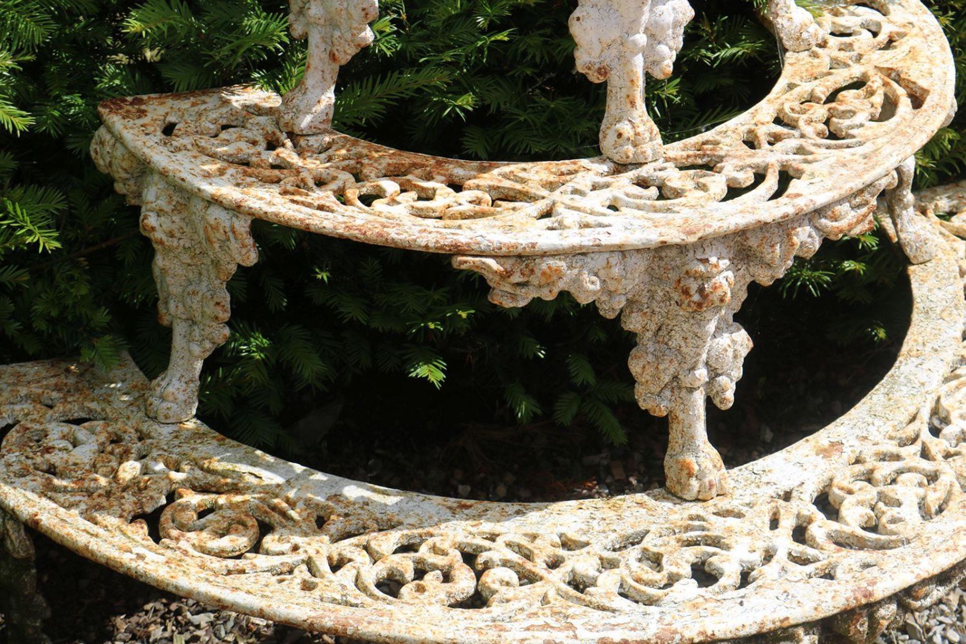 PAIR OF 19TH-CENTURY CAST IRON PLANT STANDS - Image 2 of 3