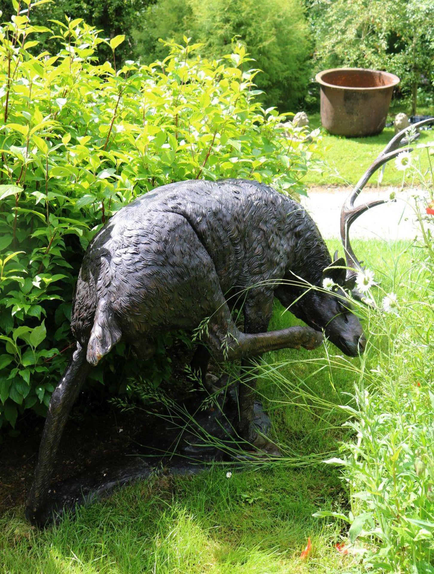 LARGE BRONZE GARDEN SCULPTURE