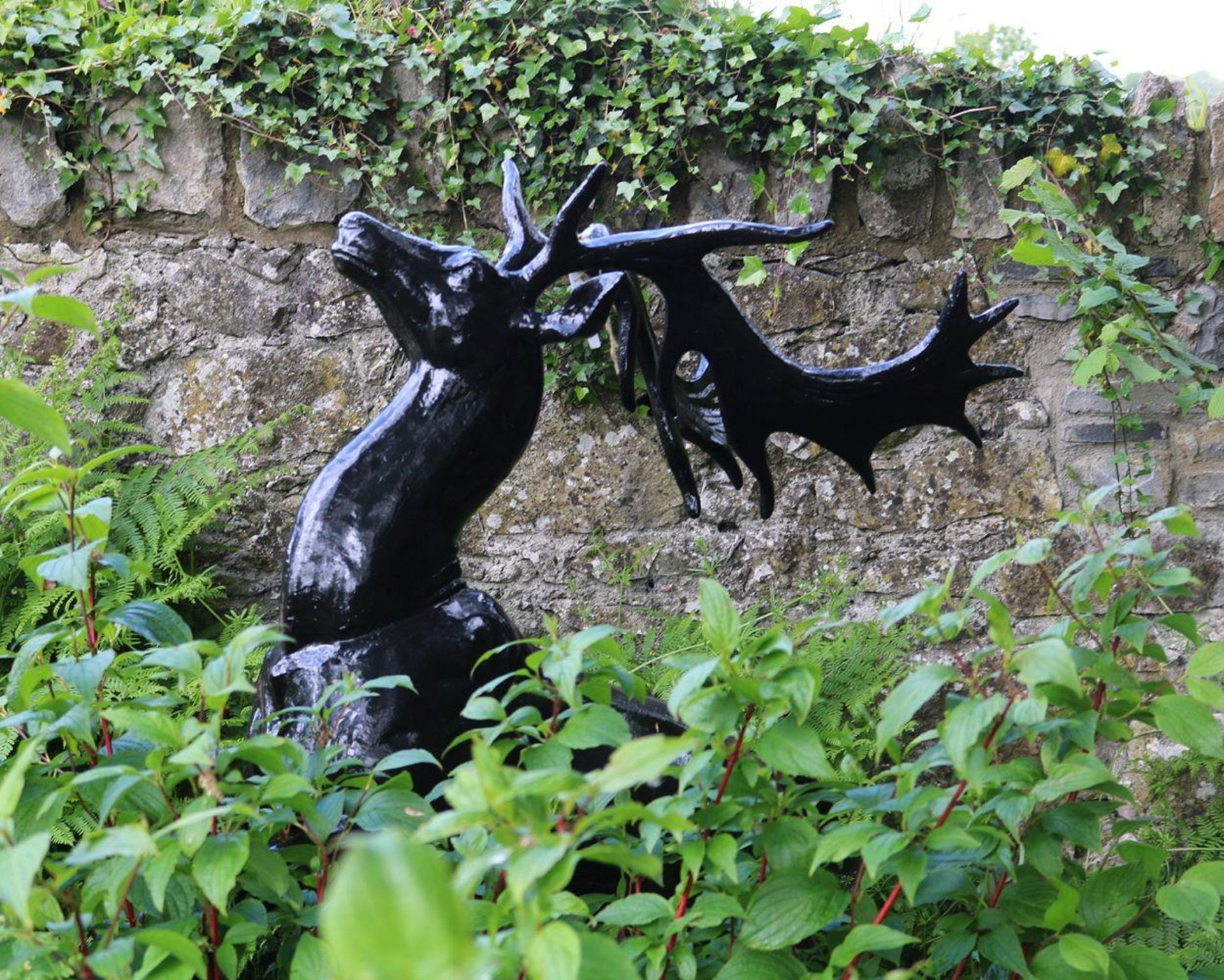 LARGE CAST IRON GARDEN SCULPTURE