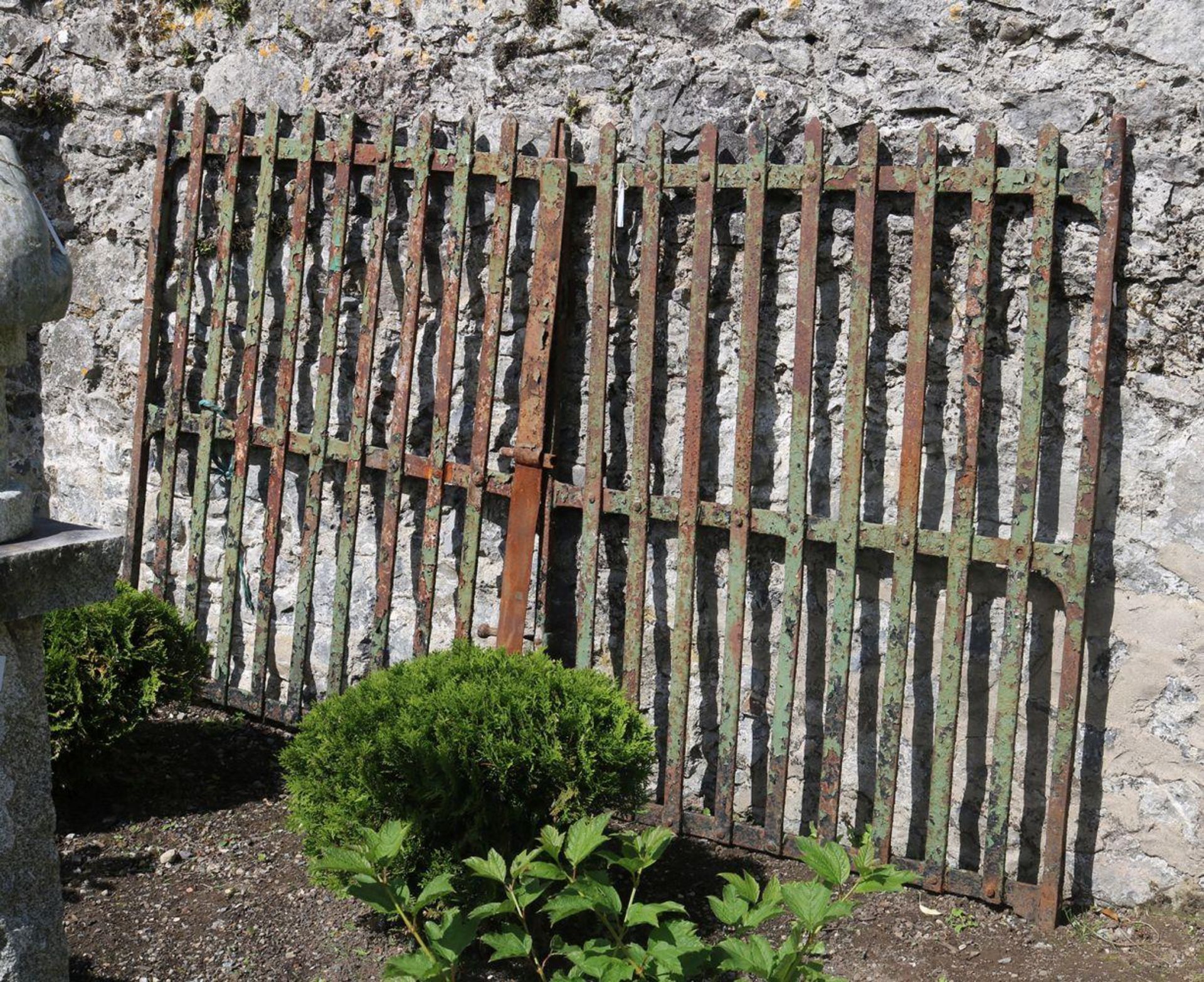 PAIR OF 19TH-CENTURY CAST IRON GARDEN GATES