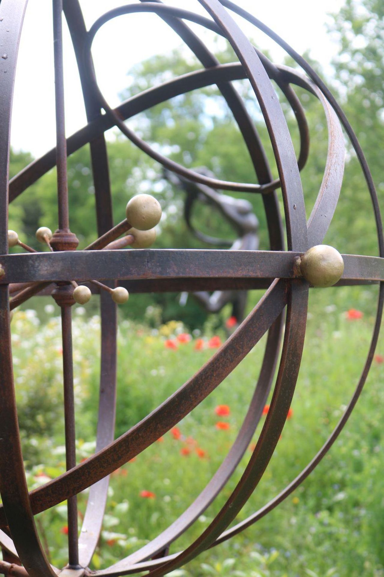 WROUGHT IRON ARMILLERY SPHERE - Image 2 of 3