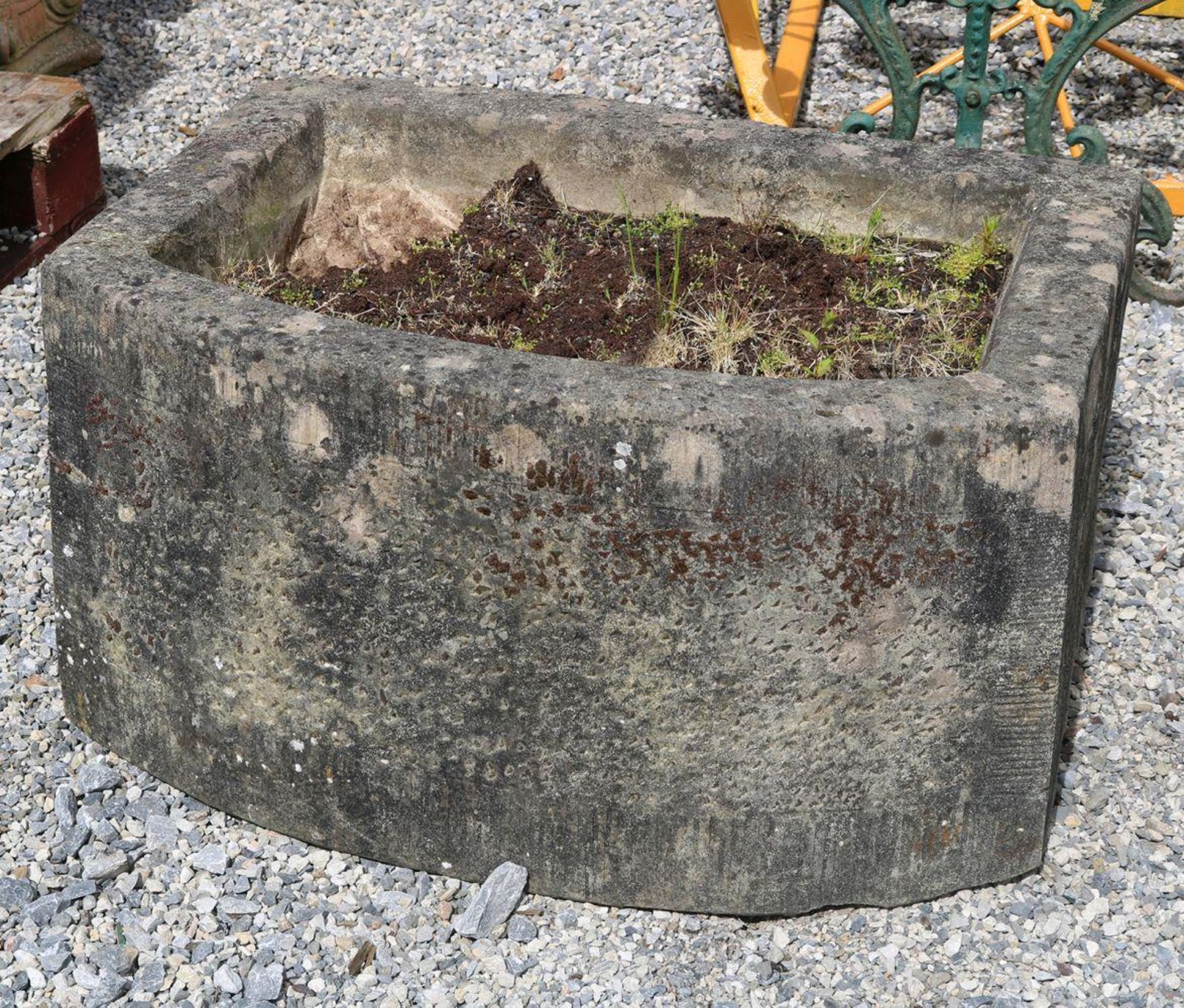 WITHDRAWN LARGE CUT STONE TROUGH