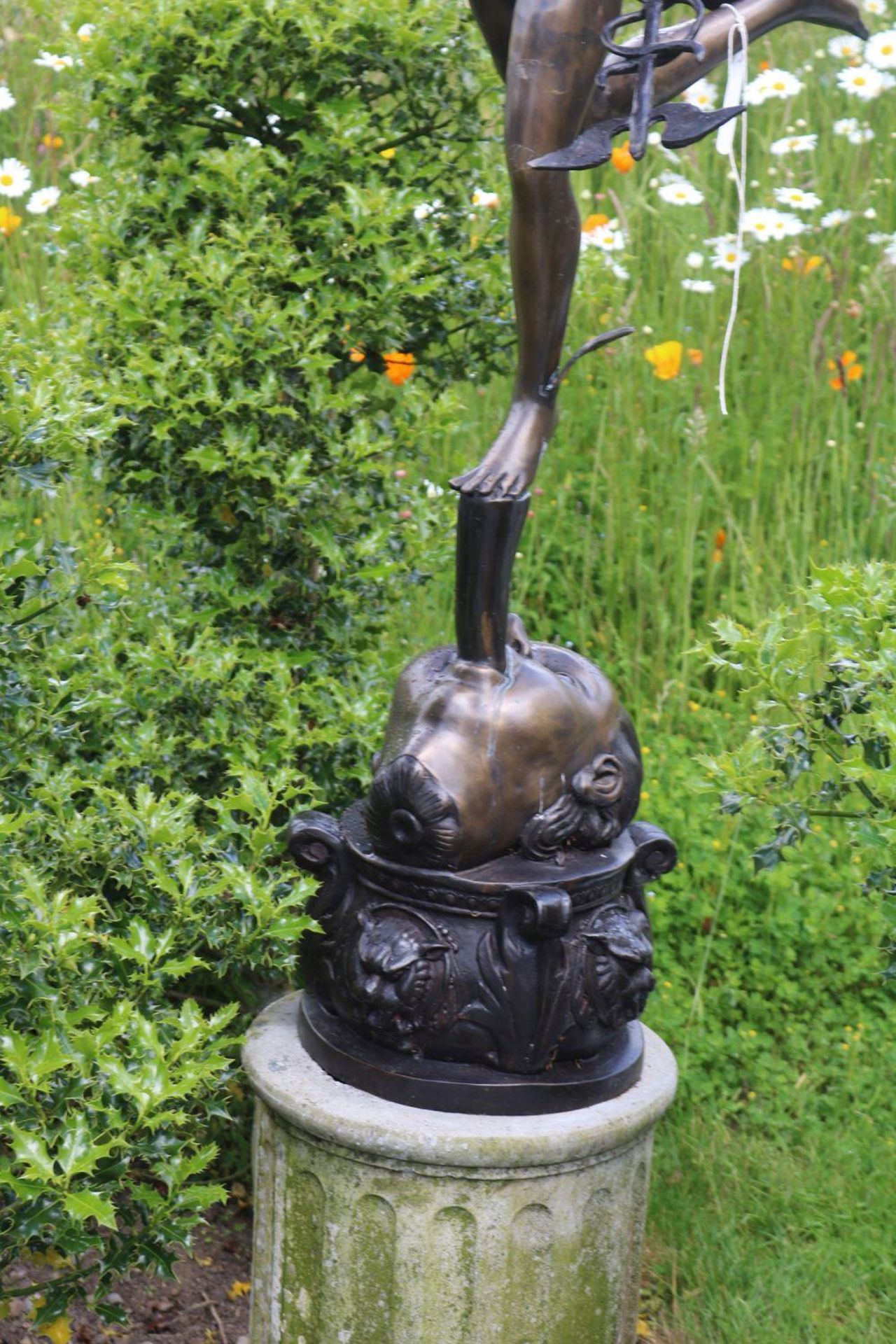 BRONZE GARDEN SCULPTURE - Image 3 of 4