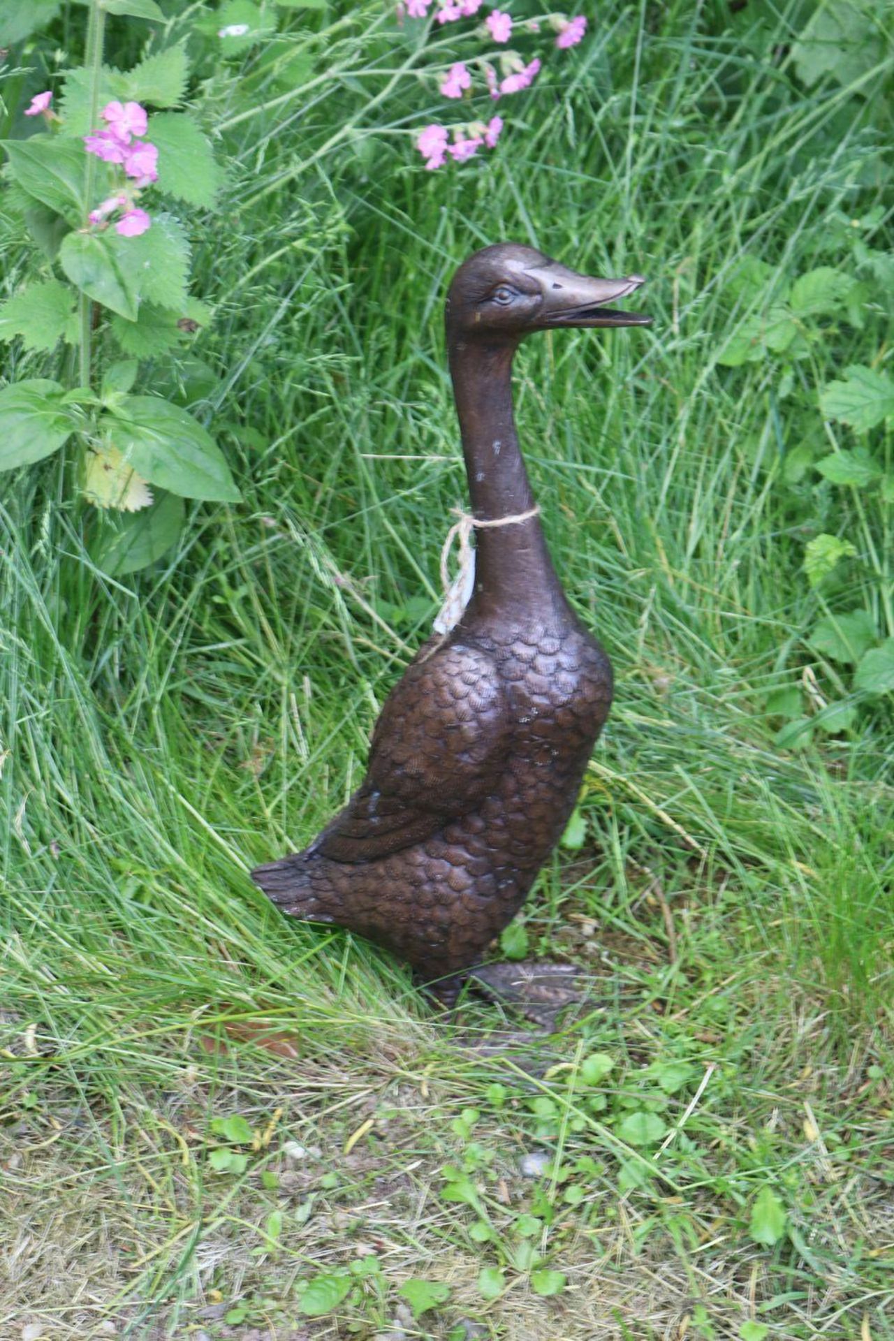 GROUP OF BRONZE GARDEN SCULPTURES - Image 3 of 3