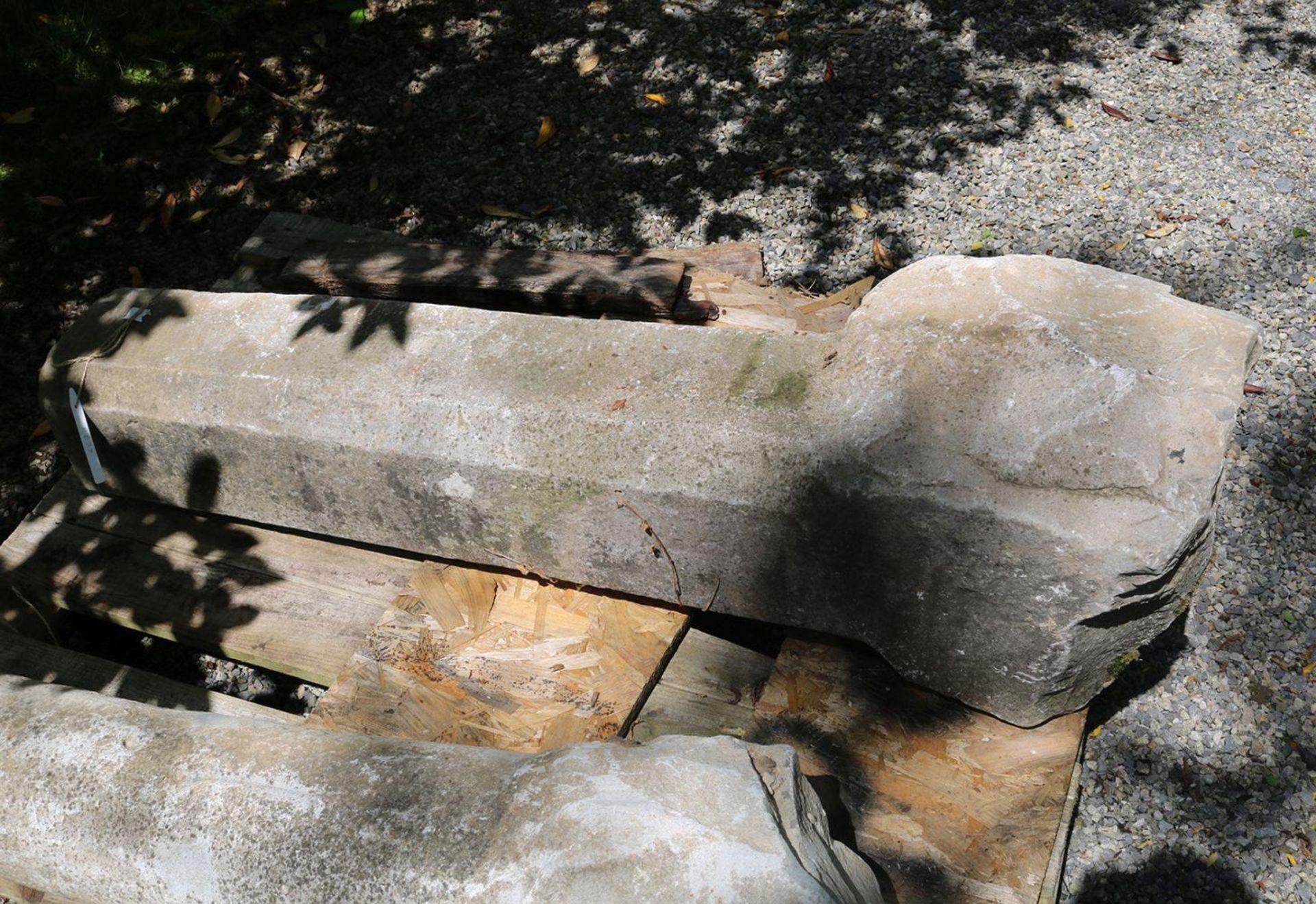 LARGE 18TH-CENTURY CUT STONE PLINTH