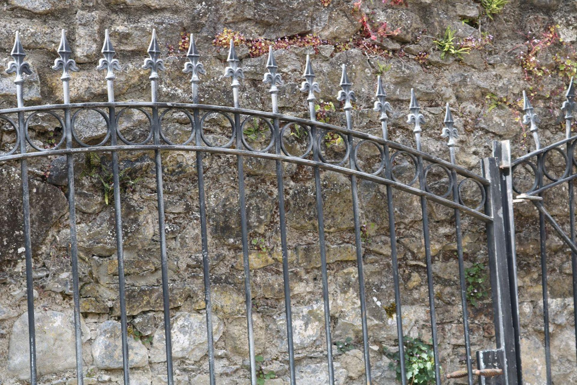 LARGE 19TH-CENTURY IRON ESTATE ENTRANCE GATES - Image 2 of 4