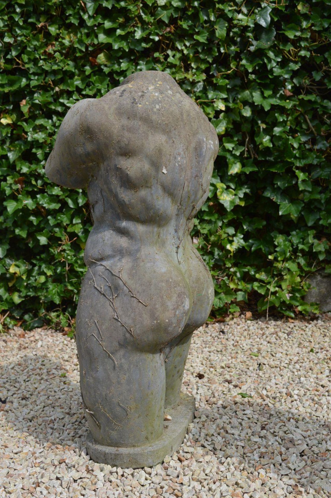 19TH-CENTURY CARVED MARBLE GARDEN SCULPTURE - Image 3 of 3