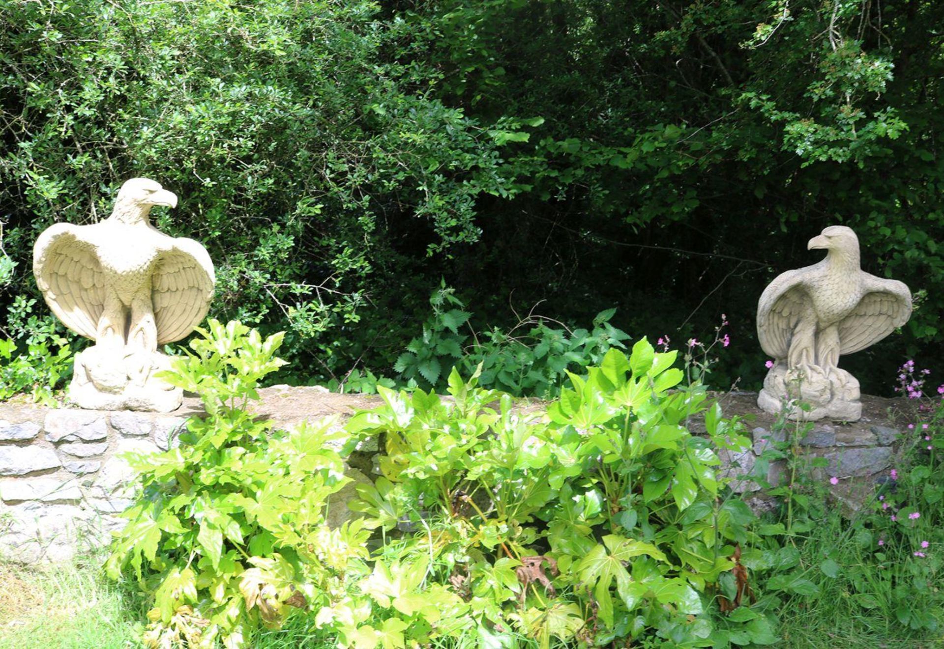 PAIR OF LARGE GARDEN SCULPTURES