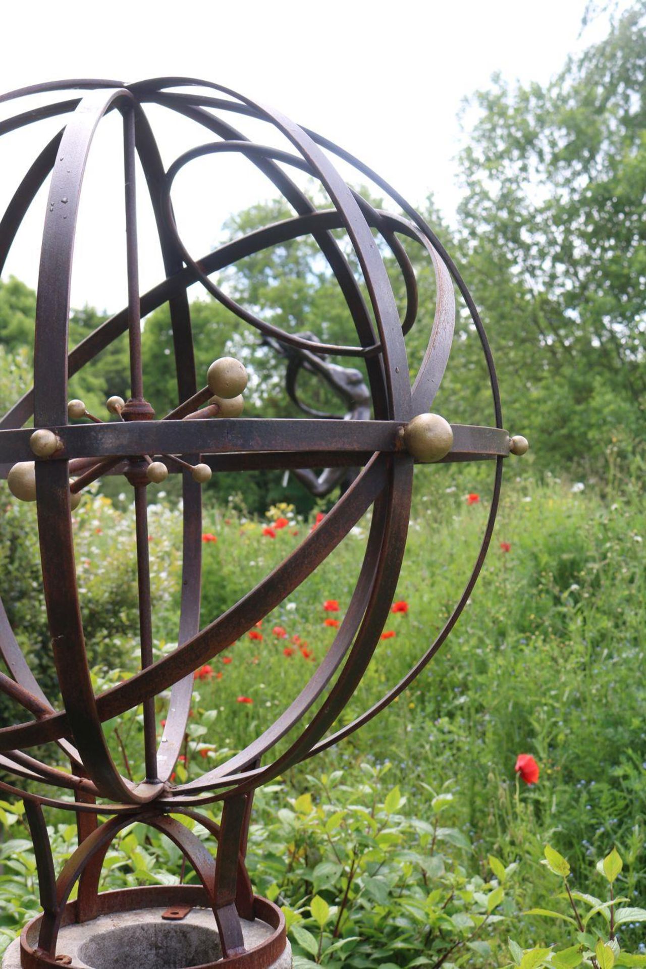 WROUGHT IRON ARMILLERY SPHERE - Image 3 of 3