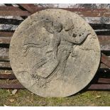 MOULDED STONE GARDEN PLAQUE