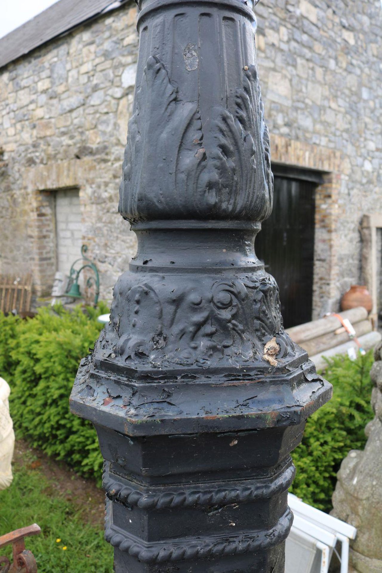 PAIR LARGE 19TH-CENTURY CAST IRON LAMP STANDARDS - Image 2 of 4