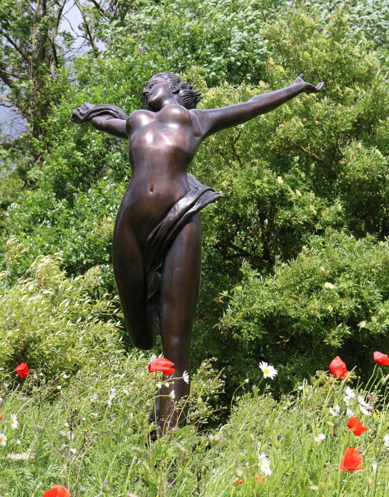 LARGE BRONZE GARDEN SCULPTURE