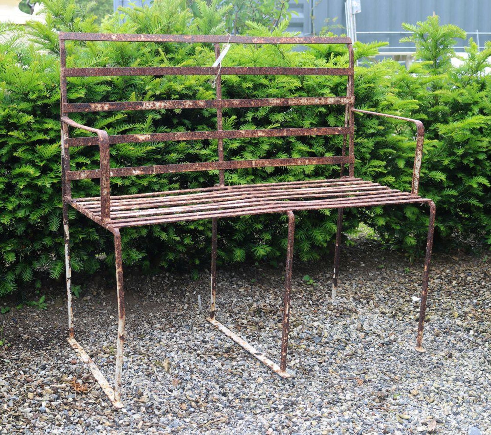 REGENCY IRON GARDEN SEAT