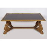19TH-CENTURY CARVED GILTWOOD COFFEE TABLE