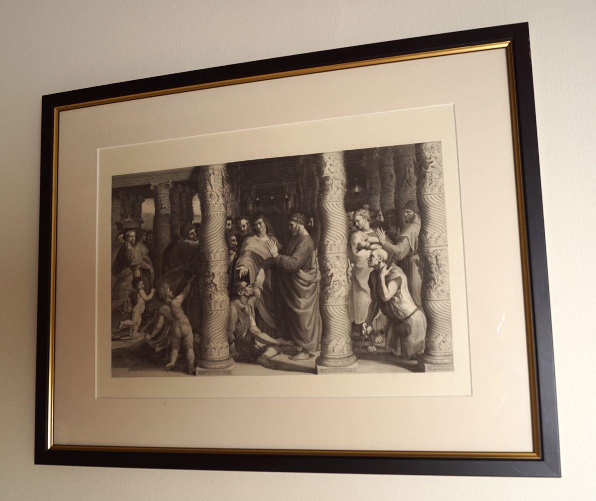 SET OF 3 BLACK & WHITE ENGRAVINGS