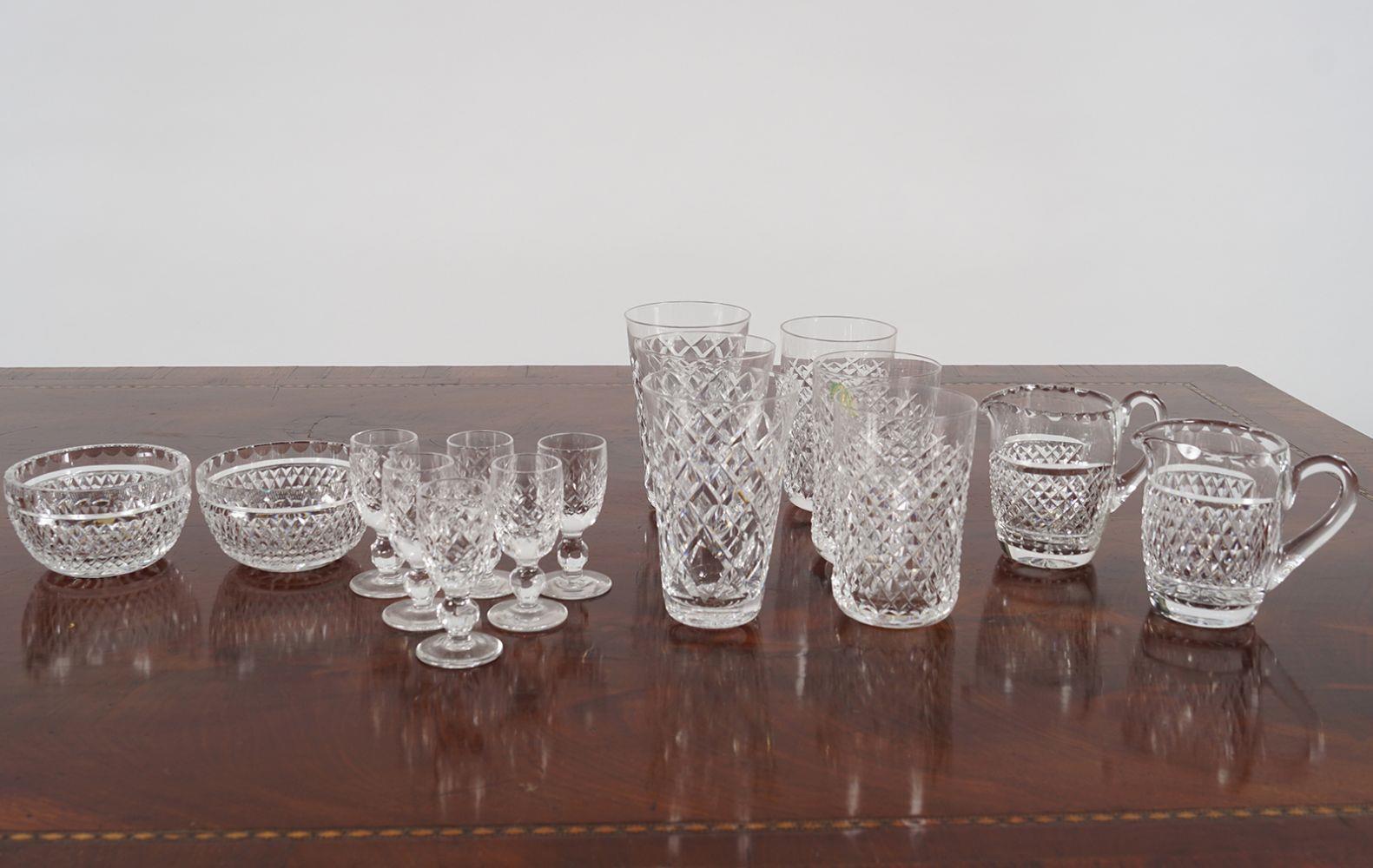 16 PIECES OF WATERFORD GLASS