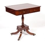 REGENCY MAHOGANY CENTRE TABLE