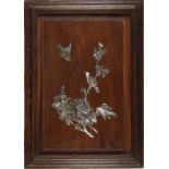 CHINESE MOTHER O'PEARL INLAID PANEL